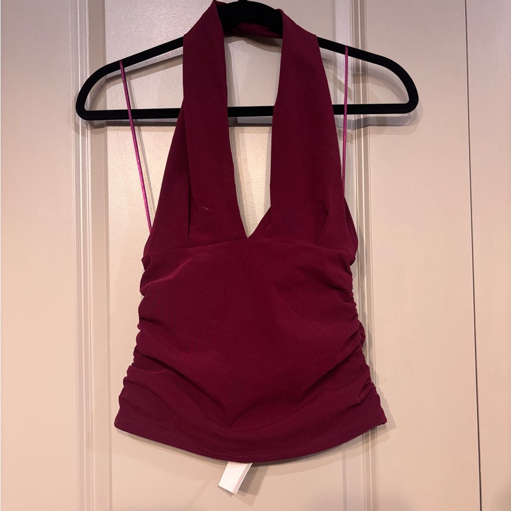 Zarq Deep Purple Halter Top